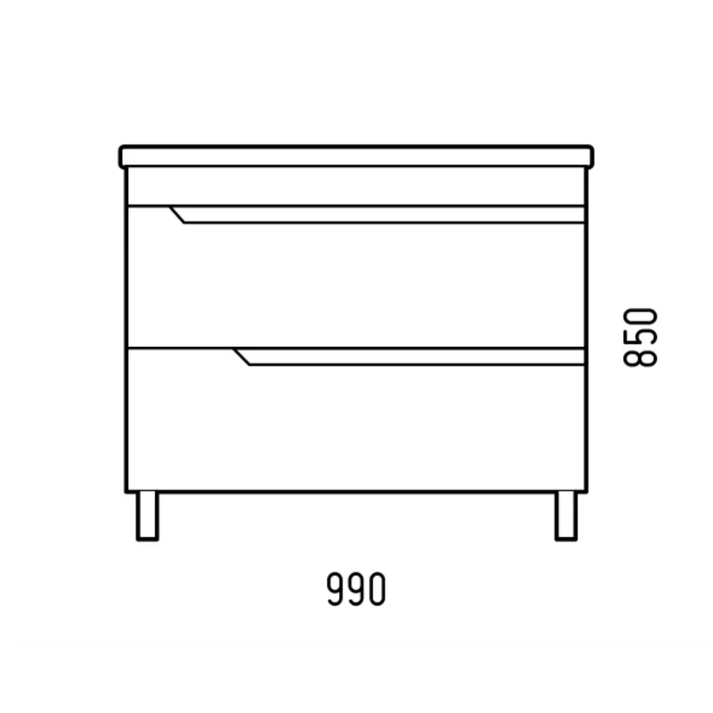 Фото 3 Тумба под раковину подвесная Corozo SD-00001634 98.8см цвет белый