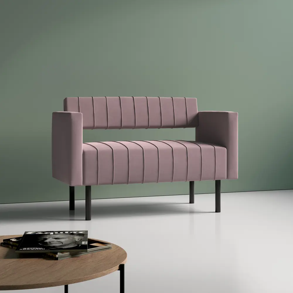 Фото 3 Диван Salon tron Rain divan_rain_07 116x82x51 см велюр цвет пыльная роза Фото 3 Диван Salon tron Rain divan_rain_07 116x82x51 см велюр цвет пыльная роза