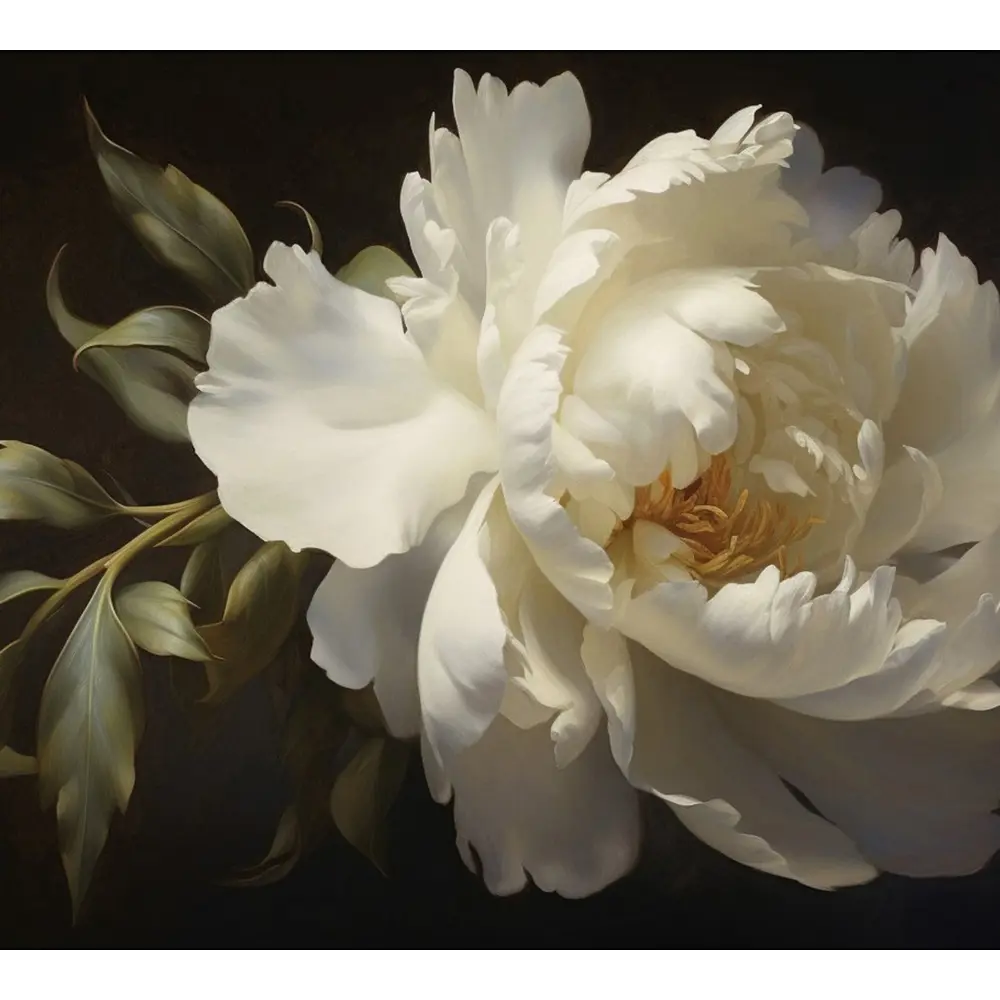 Фото 2 Фотообои флизелиновые Urban Style Белый пион UST5849, 200x180 см Фото 2 Фотообои флизелиновые Urban Style Белый пион UST5849, 200x180 см