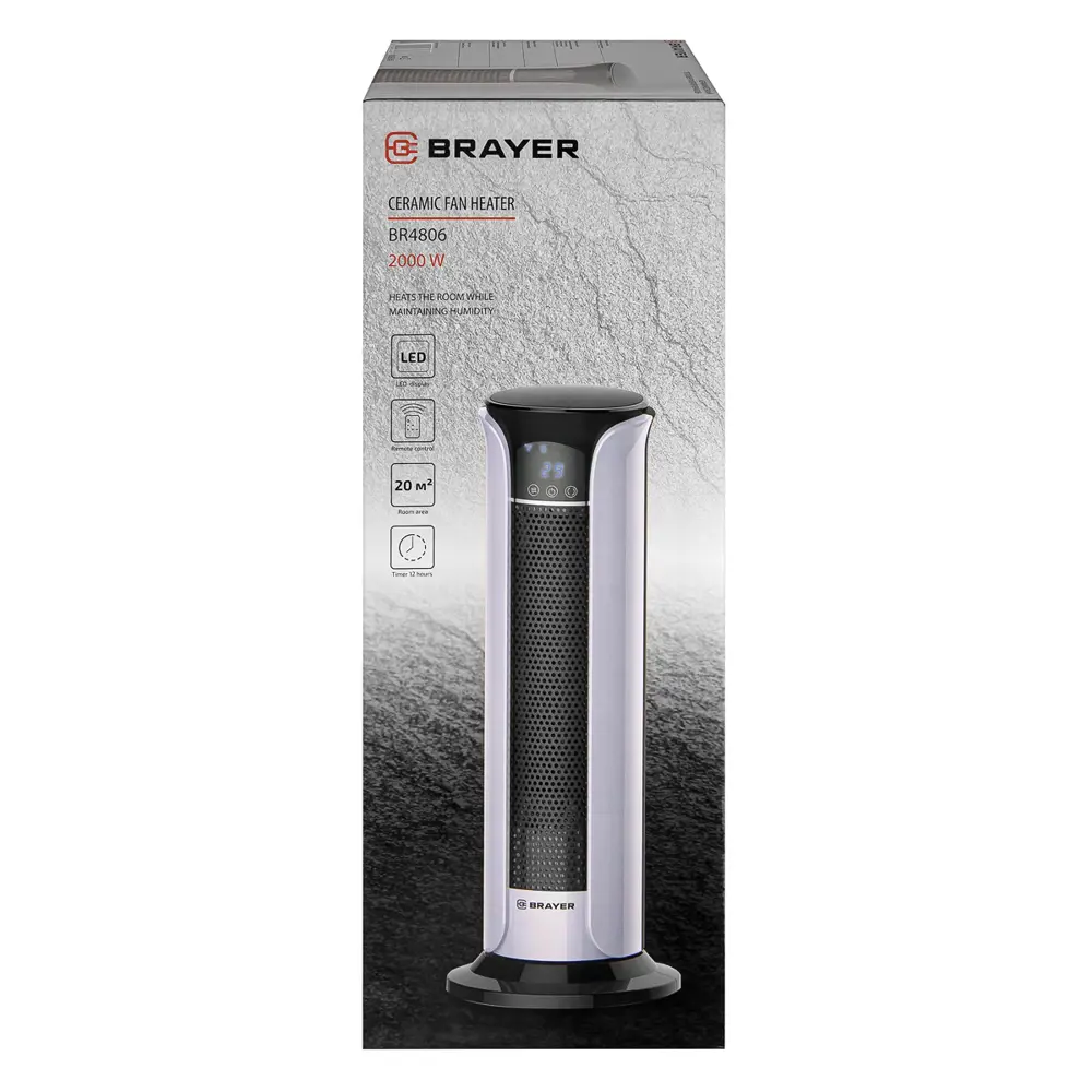 Фото Тепловентилятор керамический электрический Brayer BR4806 2000 Вт Фото Тепловентилятор керамический электрический Brayer BR4806 2000 Вт