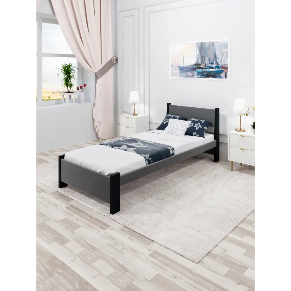 Фото 4 Кровать Solarius Мишка сплошное основание mkr-obiv-rs17-ser70-190-full 80 x 80 x 200 см дерево цвет темно-серый/антрацит Фото 4 Кровать Solarius Мишка сплошное основание mkr-obiv-rs17-ser70-190-full 80 x 80 x 200 см дерево цвет темно-серый/антрацит