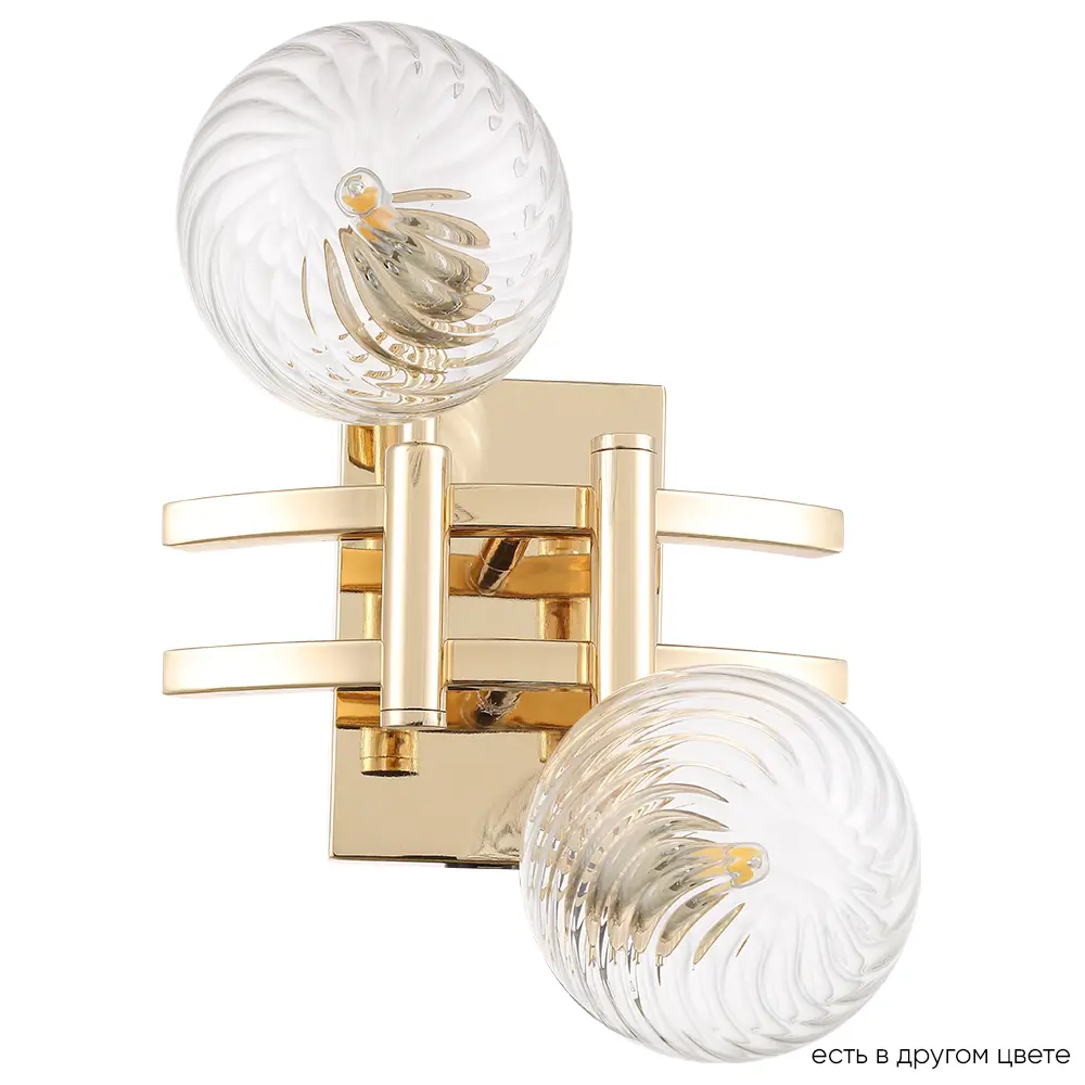 Фото Настенный светильник Crystal Lux Luxury ap2 gold цвет золото/прозрачный Фото Настенный светильник Crystal Lux Luxury ap2 gold цвет золото/прозрачный