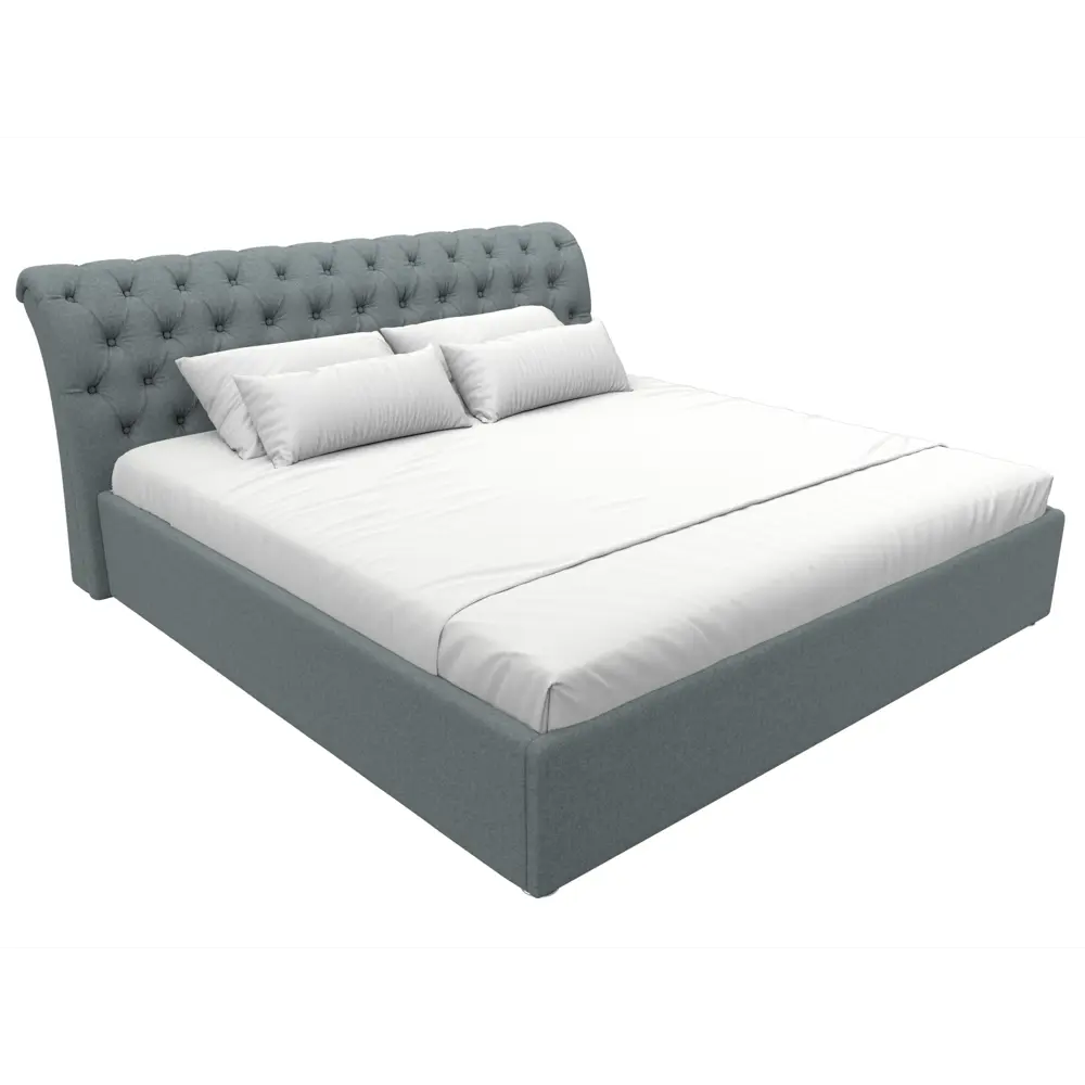 Фото 2 Кровать Сицилия 200 Лига диванов 123135 224x110x239 см рогожка цвет амур 07 серый Фото 2 Кровать Сицилия 200 Лига диванов 123135 224x110x239 см рогожка цвет амур 07 серый