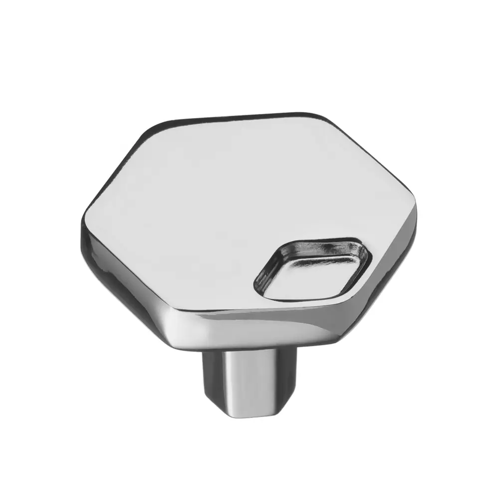 Фото Мебельная ручка-кнопка Kerron K-2370 хром Фото Мебельная ручка-кнопка Kerron K-2370 хром