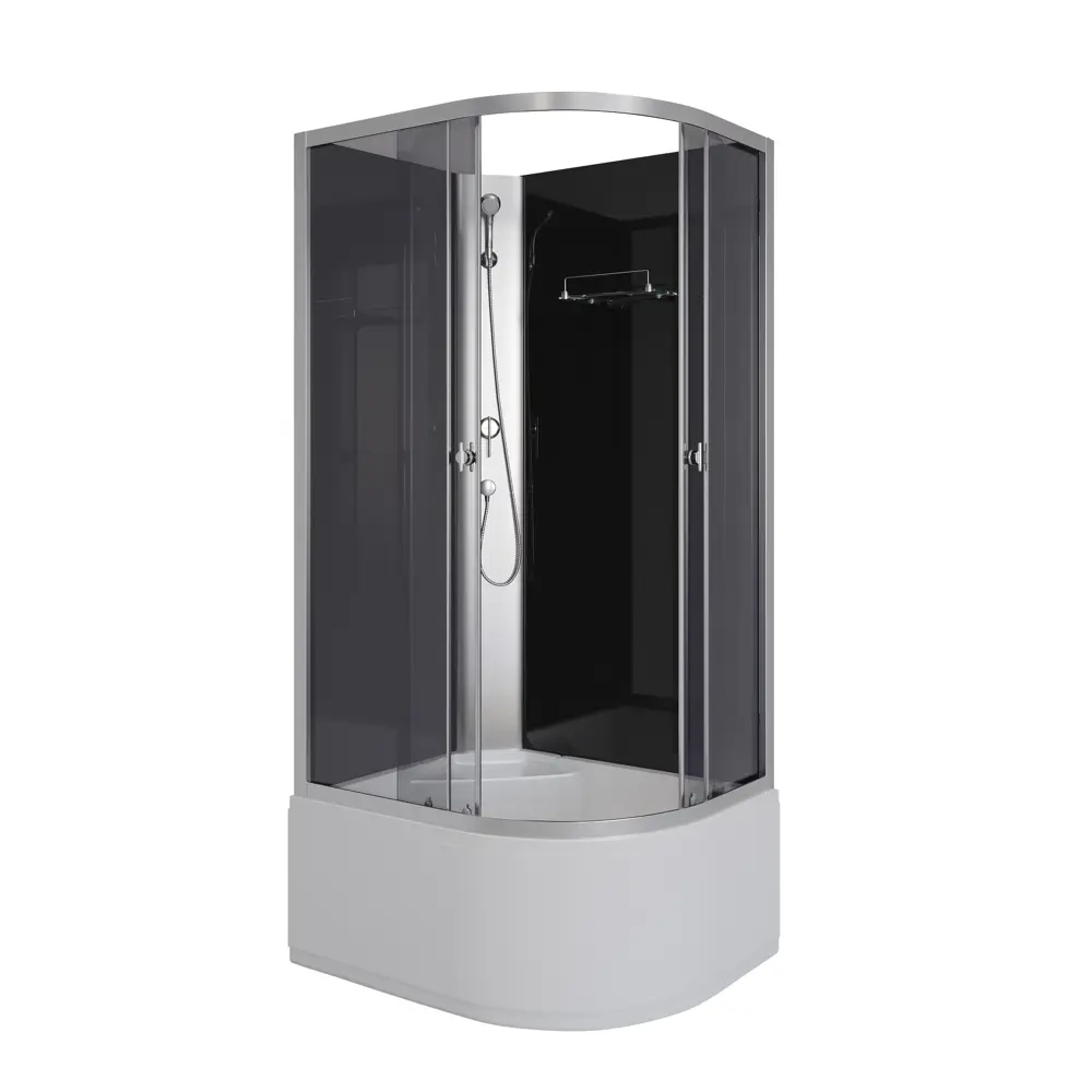 Фото Душевая кабина Niagara Eco E100/80/40L/TN 100x80x215 1/4 круга 26 см Фото Душевая кабина Niagara Eco E100/80/40L/TN 100x80x215 1/4 круга 26 см