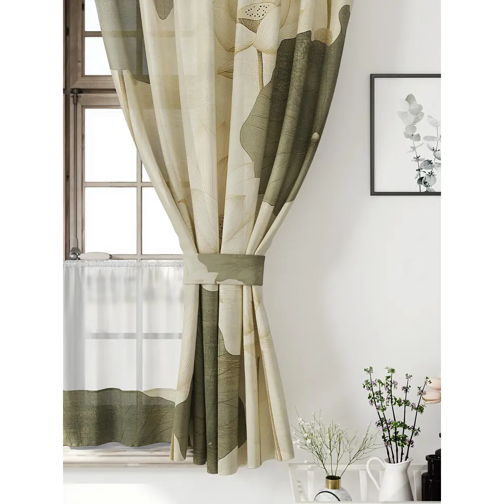 Фото 4 Комплект штор Comfy way Иномик - 68 CW705068-160 на шторной ленте 160x150 см цвет зеленый Фото 4 Комплект штор Comfy way Иномик - 68 CW705068-160 на шторной ленте 160x150 см цвет зеленый