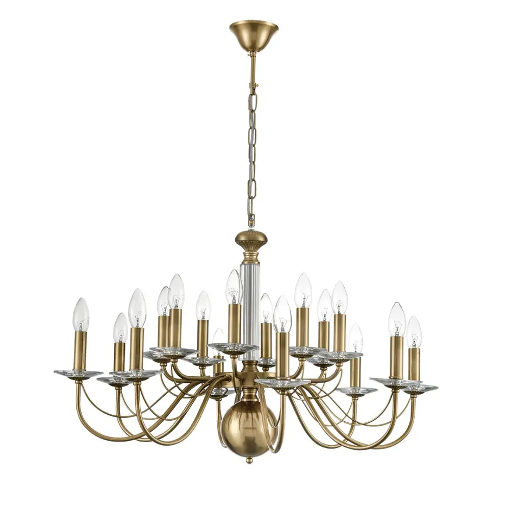 Фото Люстра подвесная Lumion Classi 8033/16 16 ламп 32 м² цвет медь Фото Люстра подвесная Lumion Classi 8033/16 16 ламп 32 м² цвет медь