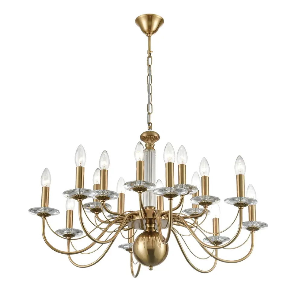 Фото 6 Люстра подвесная Lumion Classi 8033/16 16 ламп 32 м² цвет медь Фото 6 Люстра подвесная Lumion Classi 8033/16 16 ламп 32 м² цвет медь