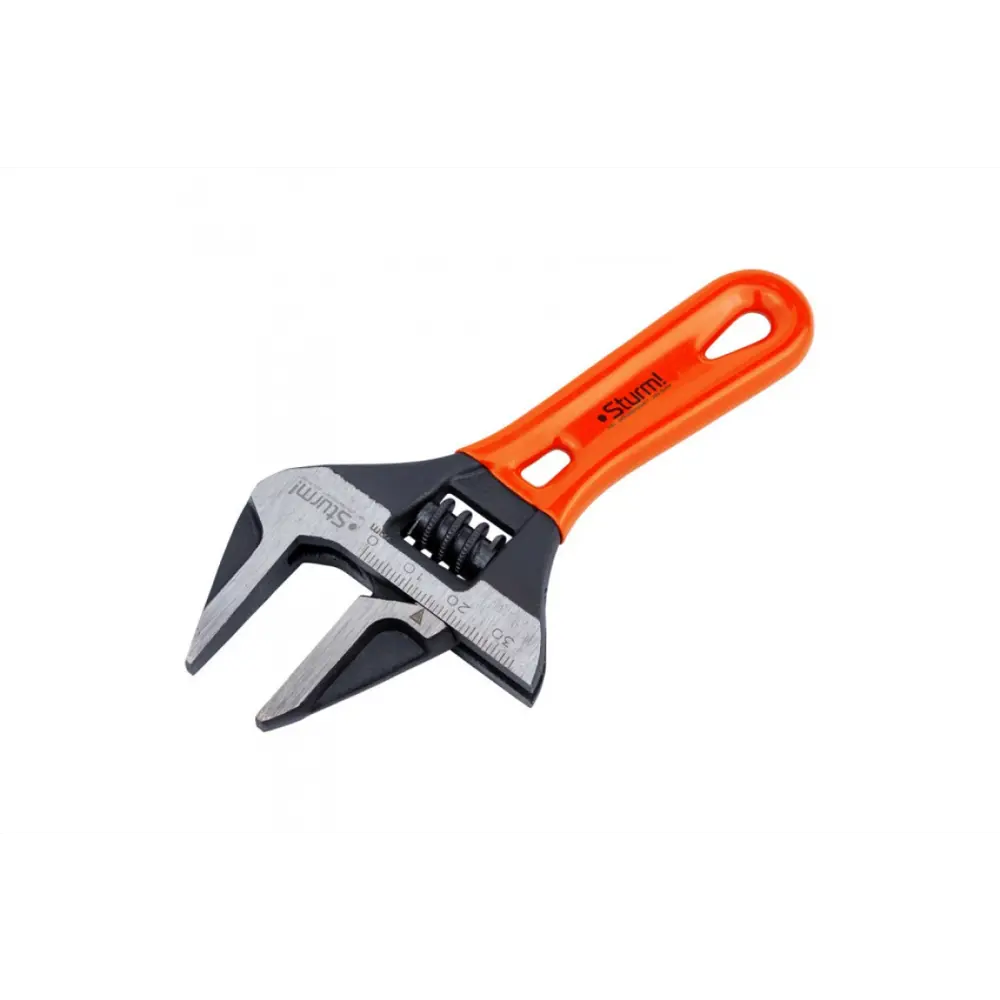Фото Ключ разводной с тонкими губками Sturm! 1045-28-135 наличие защитных накладок для хромированной поверхности 34 мм 135 мм Фото Ключ разводной с тонкими губками Sturm! 1045-28-135 наличие защитных накладок для хромированной поверхности 34 мм 135 мм