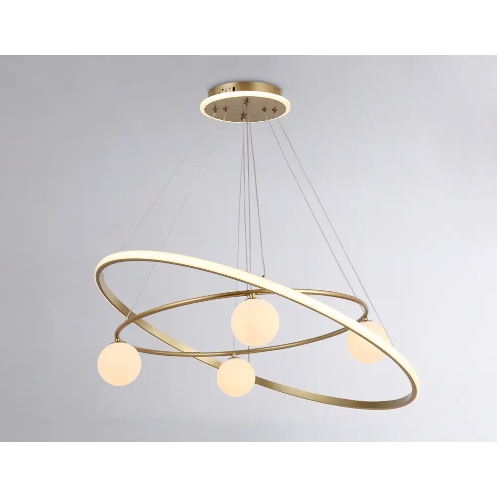 Фото 6 Светильник подвесной светодиодная Ambrella light Fl66328 с пультом управления 20 м² нейтральный белый свет цвет жёлтый/золотой Фото 6 Светильник подвесной светодиодная Ambrella light Fl66328 с пультом управления 20 м² нейтральный белый свет цвет жёлтый/золотой
