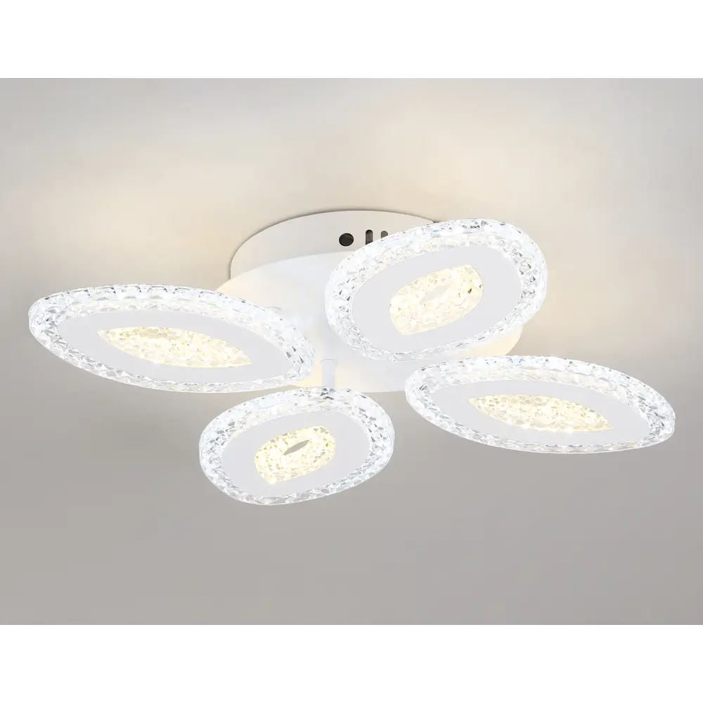 Фото 2 Люстра потолочная светодиодная Ambrella Light Acrylica с пультом управления 12 м² регулируемый белый свет цвет белый Фото 2 Люстра потолочная светодиодная Ambrella Light Acrylica с пультом управления 12 м² регулируемый белый свет цвет белый