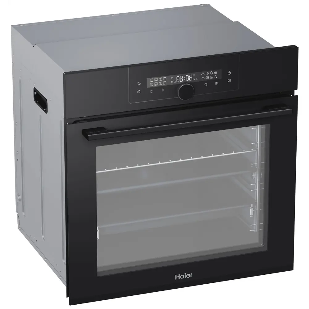 Фото 3 Встраиваемый духовой шкаф Haier HOQ-F6QAN3GB 59.5х59.5х56.5 см цвет черный Фото 3 Встраиваемый духовой шкаф Haier HOQ-F6QAN3GB 59.5х59.5х56.5 см цвет черный
