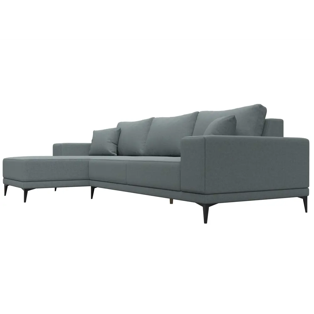 Фото 3 Диван угловой Льюес левый Лига диванов 124724L 280x88x164 см рогожка цвет амур 07 серый Фото 3 Диван угловой Льюес левый Лига диванов 124724L 280x88x164 см рогожка цвет амур 07 серый