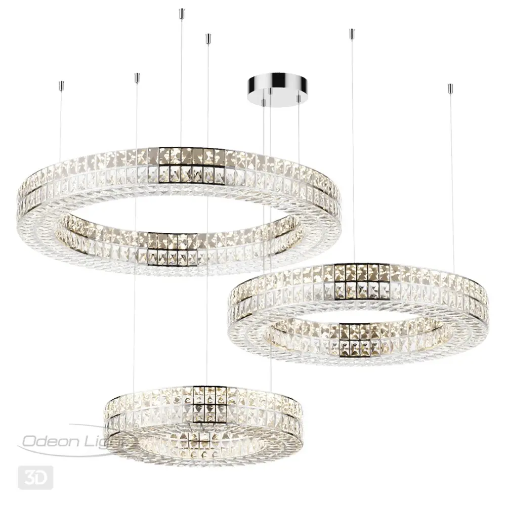 Фото 4 Люстра подвесная светодиодная Odeon Light L-vision Od_4927_85l 23 м² нейтральный белый свет цвет хром Фото 4 Люстра подвесная светодиодная Odeon Light L-vision Od_4927_85l 23 м² нейтральный белый свет цвет хром
