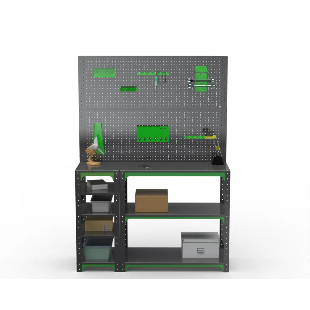 Фото 3 Стол-верстак Metalex Kit 204110 950x1100x400 мм, максимальная нагрузка до 260 кг Фото 3 Стол-верстак Metalex Kit 204110 950x1100x400 мм, максимальная нагрузка до 260 кг