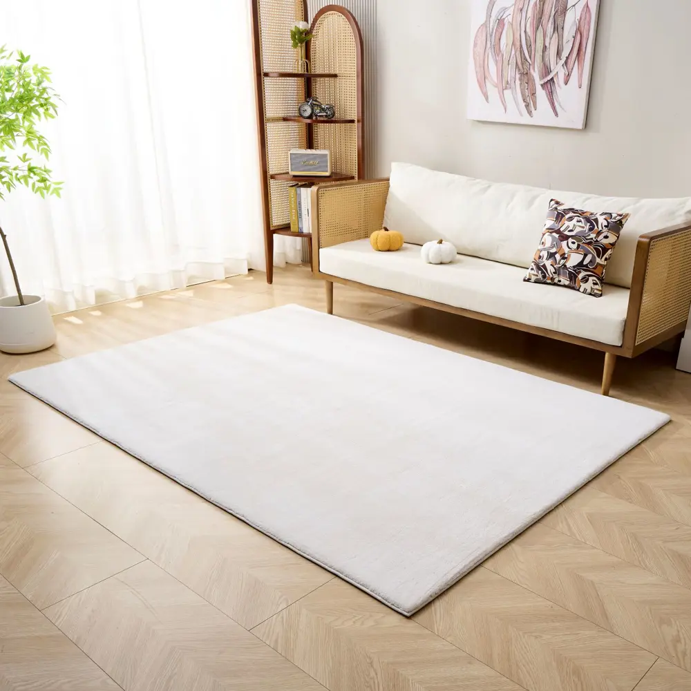 Фото 7 Ковер Silver Stone Cashmere 120х180 см цвет белый микрофибра