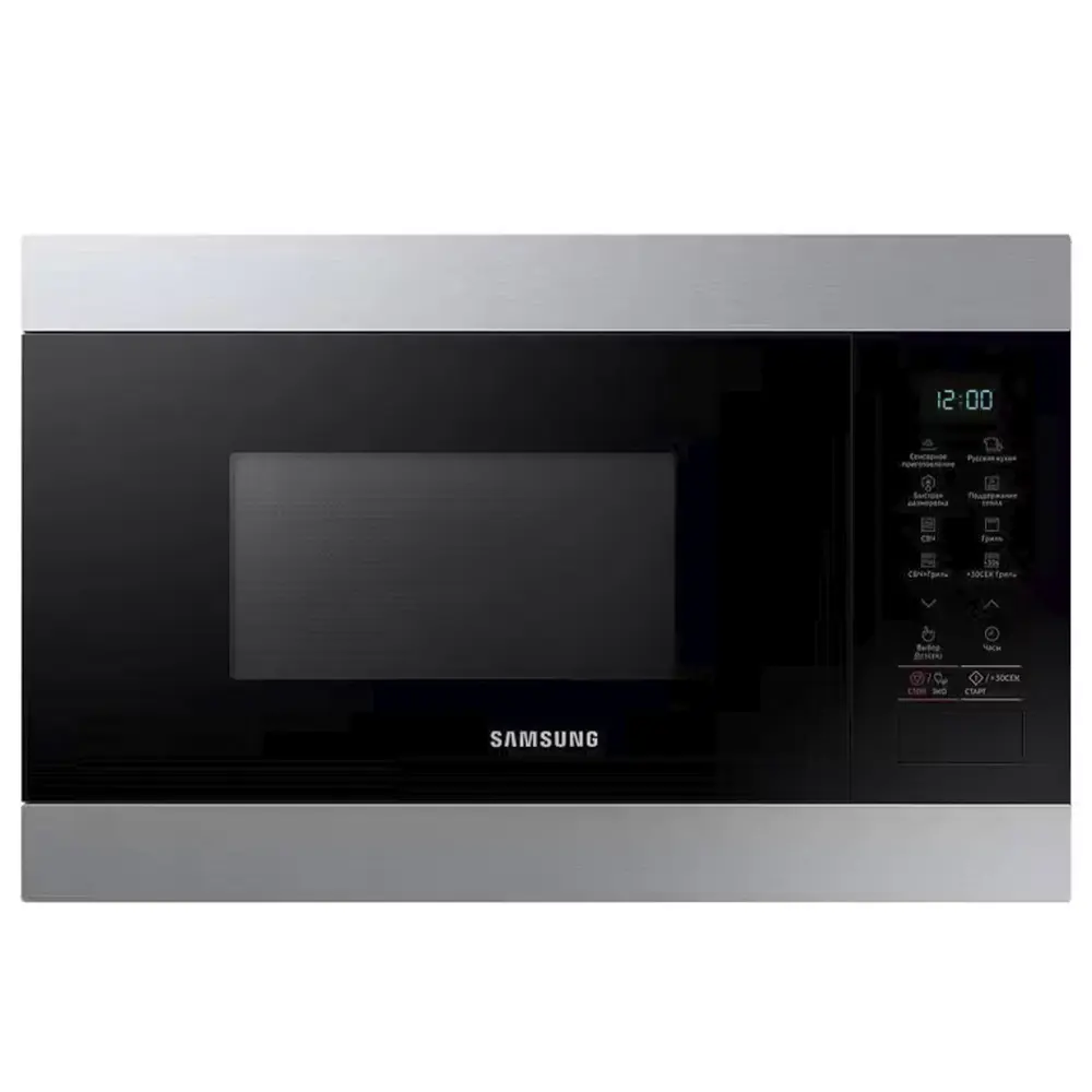 Фото 2 Встраиваемая микроволновая печь Samsung MG22M8074CTBW 22 л 59.5x38x32 см цвет серебристый Фото 2 Встраиваемая микроволновая печь Samsung MG22M8074CTBW 22 л 59.5x38x32 см цвет серебристый