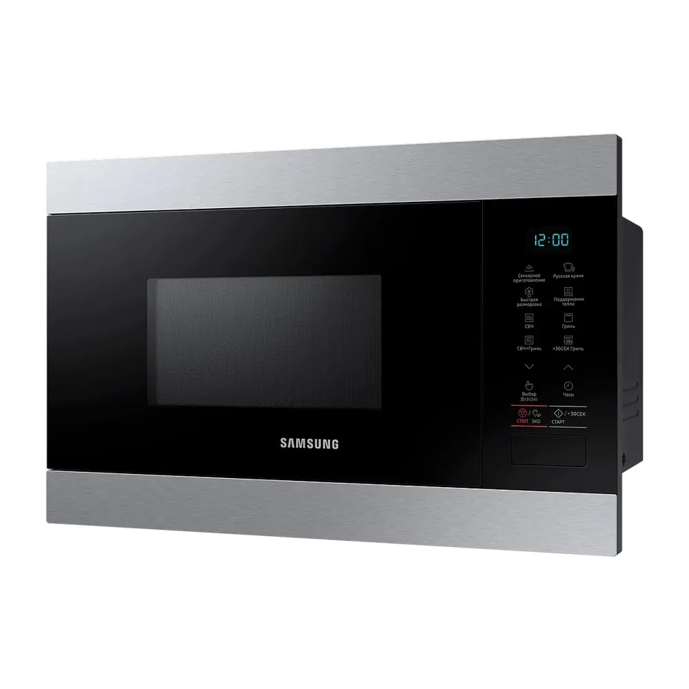 Фото 3 Встраиваемая микроволновая печь Samsung MG22M8074CTBW 22 л 59.5x38x32 см цвет серебристый Фото 3 Встраиваемая микроволновая печь Samsung MG22M8074CTBW 22 л 59.5x38x32 см цвет серебристый