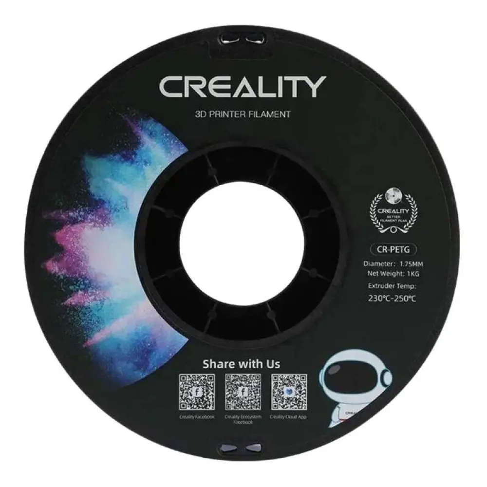 Фото 3 Катушка с ABS-пластиком Creality CR-PETG голубой 1.75 мм, 1 кг