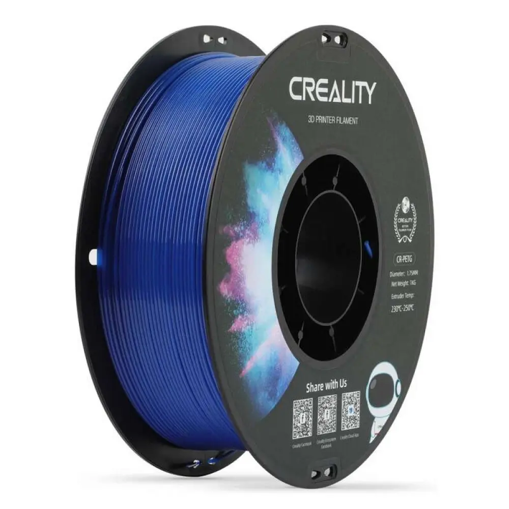 Фото Катушка с ABS-пластиком Creality CR-PETG голубой 1.75 мм, 1 кг