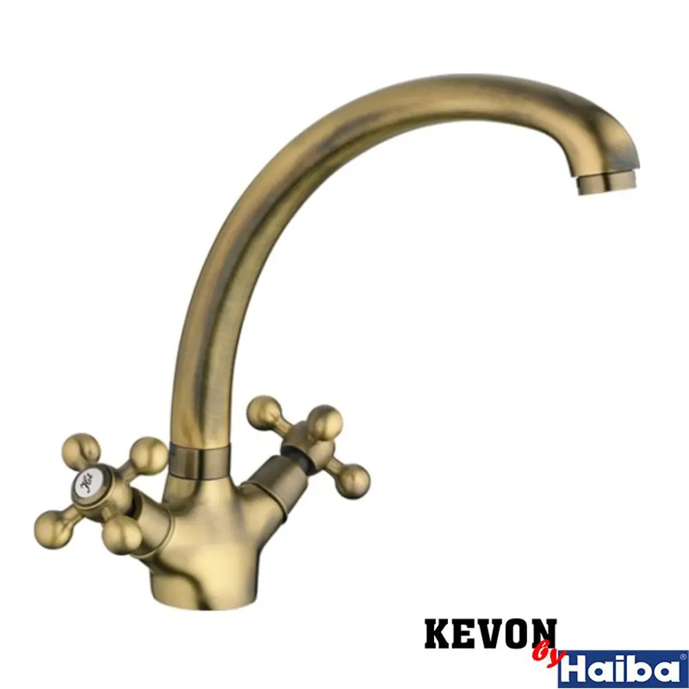 Фото Смеситель для кухни Kevon KV84870-4 поворотный излив 20.5 см цвет бронза Фото Смеситель для кухни Kevon KV84870-4 поворотный излив 20.5 см цвет бронза