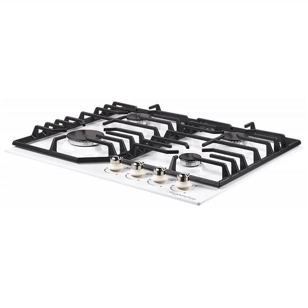 Фото 2 Газовая варочная панель Kuppersberg FS 601 W Silver 61 см 4 конфорки цвет белый Фото 2 Газовая варочная панель Kuppersberg FS 601 W Silver 61 см 4 конфорки цвет белый