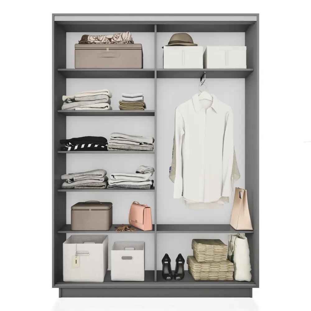 Фото 3 Шкаф-купе МК Е1-Юг Экспресс 220x140x45 см 7 полок ЛДСП цвет диамант Фото 3 Шкаф-купе МК Е1-Юг Экспресс 220x140x45 см 7 полок ЛДСП цвет диамант