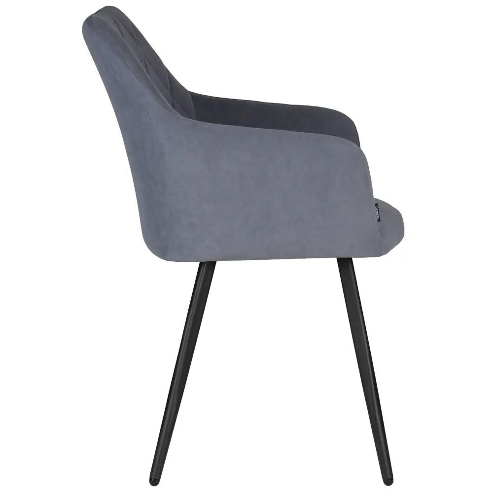 Фото 2 Кухонный стул Dobrin Roby a1.13-03 54x54x59 см текстиль цвет серый