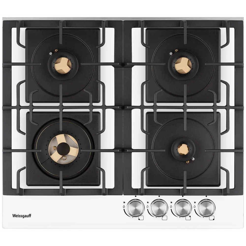 Фото 8 Газовая варочная панель Weissgauff HGG 6445 WH Volcano Burner 60 см 4 конфорки цвет белый Фото 8 Газовая варочная панель Weissgauff HGG 6445 WH Volcano Burner 60 см 4 конфорки цвет белый
