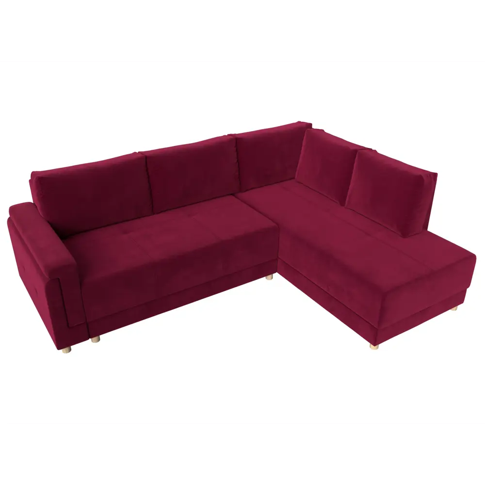 Фото 6 Диван Лига диванов Лига-024 240x92x196 см вельвет цвет красный Фото 6 Диван Лига диванов Лига-024 240x92x196 см вельвет цвет красный