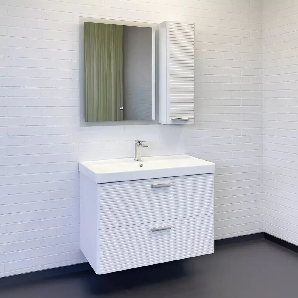 Фото 3 Зеркало для ванной Comforty Эдельвейс 00-00014153 с подсветкой 65x80см Фото 3 Зеркало для ванной Comforty Эдельвейс 00-00014153 с подсветкой 65x80см