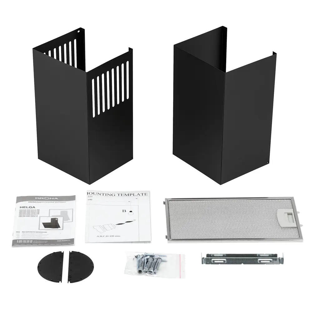 Фото 7 Вытяжка Krona HELGA 600 black S 59.5 см цвет черный Фото 7 Вытяжка Krona HELGA 600 black S 59.5 см цвет черный
