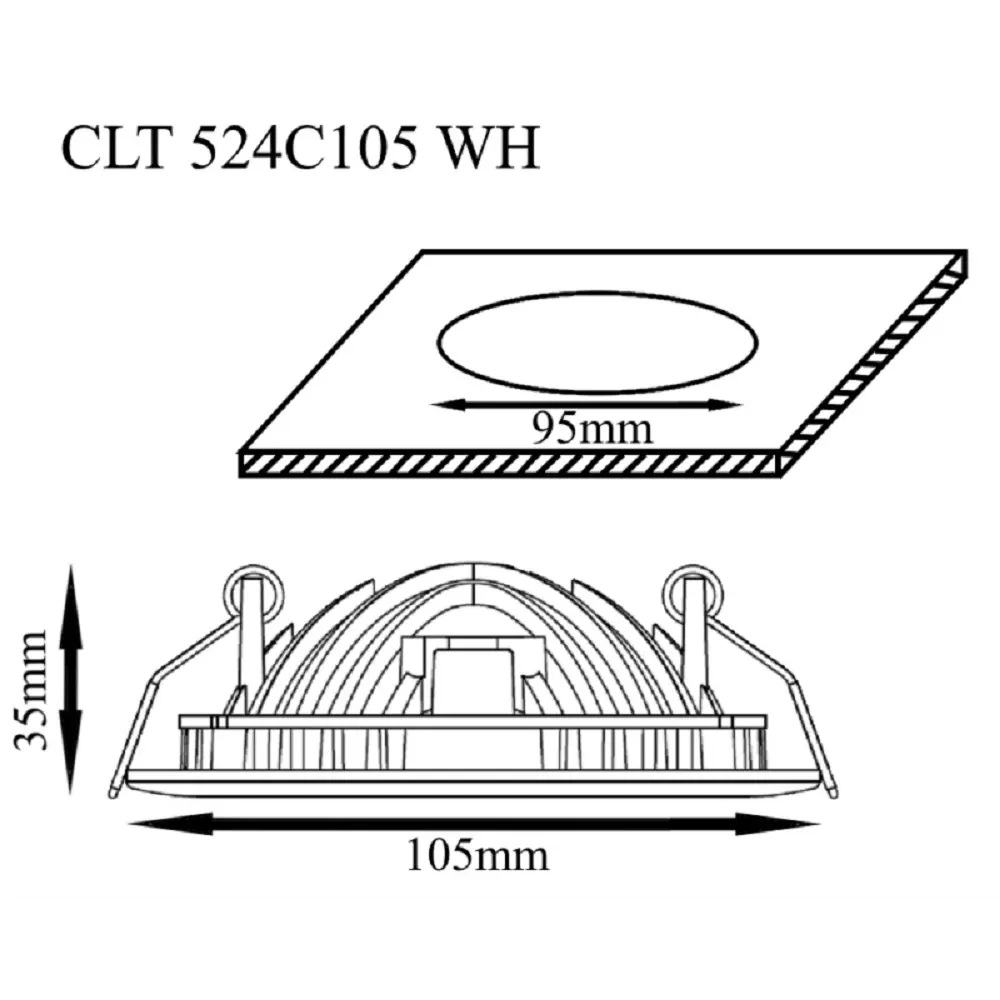 Фото 2 Светильник точечный встраиваемый светодиодный Crystal Lux Clt 524c105 wh под отверстие 9.5 мм 6 Вт нейтральный белый свет цвет белый Фото 2 Светильник точечный встраиваемый светодиодный Crystal Lux Clt 524c105 wh под отверстие 9.5 мм 6 Вт нейтральный белый свет цвет белый