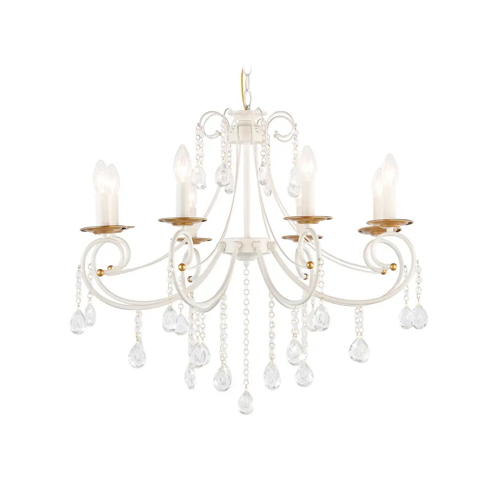 Фото 2 Люстра подвесная Ambrella light Classic Tr4917 8 лампа 16 м² цвет белый Фото 2 Люстра подвесная Ambrella light Classic Tr4917 8 лампа 16 м² цвет белый