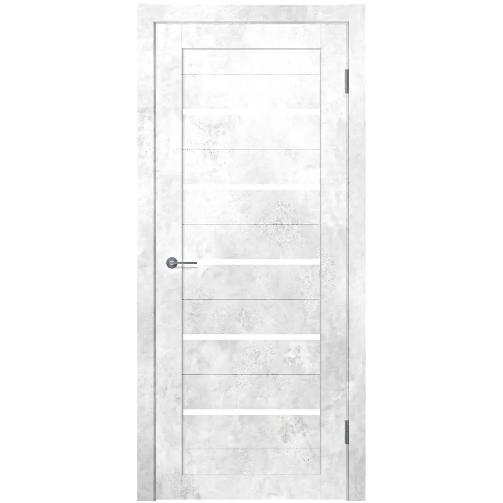 Фото Дверь межкомнатная Unidoors Геометрия 22 ПО остеклённая 70х200см ПВХ цвет бетон белый матовый без замка и петель Фото Дверь межкомнатная Unidoors Геометрия 22 ПО остеклённая 70х200см ПВХ цвет бетон белый матовый без замка и петель