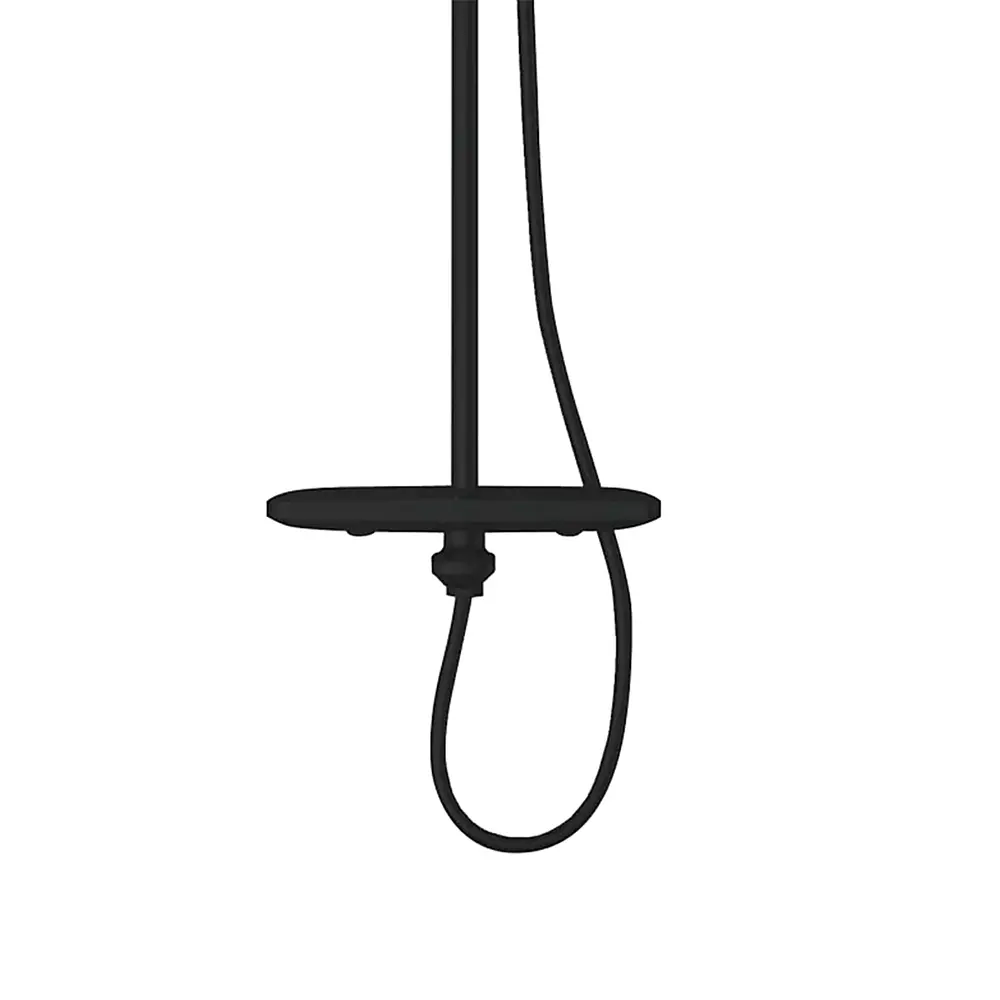 Фото 3 Душевая система Rose R3996H 3 режима Черный матовый Фото 3 Душевая система Rose R3996H 3 режима Черный матовый