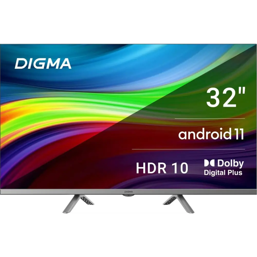 Фото Телевизор Digma DM-LED32SBB39 32" 81 см цвет темно-серебристый Фото Телевизор Digma DM-LED32SBB39 32" 81 см цвет темно-серебристый