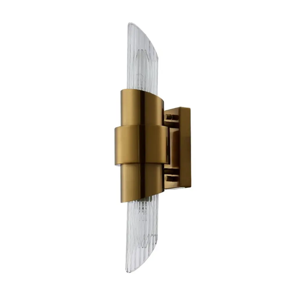 Фото Настенный светильник Crystal Lux JUSTO JUSTO AP2 BRASS цвет прозрачный