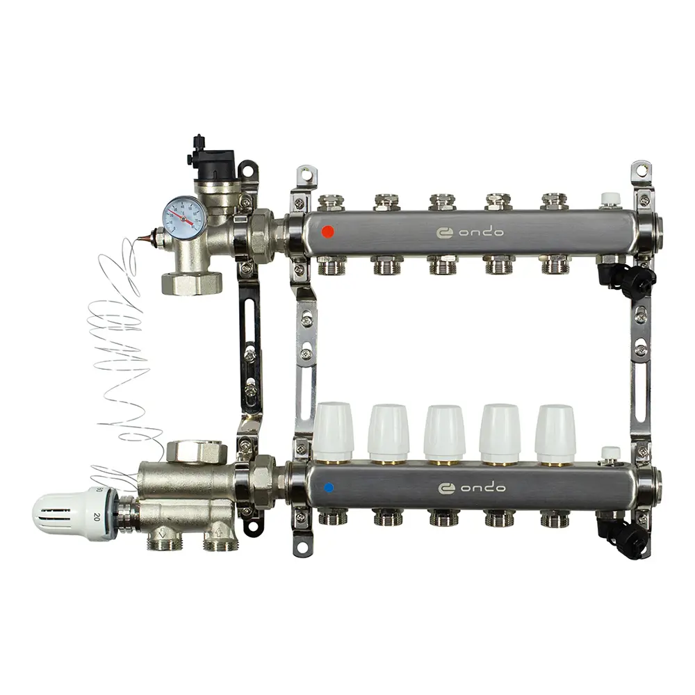 Фото Коллекторная группа Ondo OKG005NSU 1"x3/4" евроконус 5 выходов нержавеющая сталь Фото Коллекторная группа Ondo OKG005NSU 1"x3/4" евроконус 5 выходов нержавеющая сталь