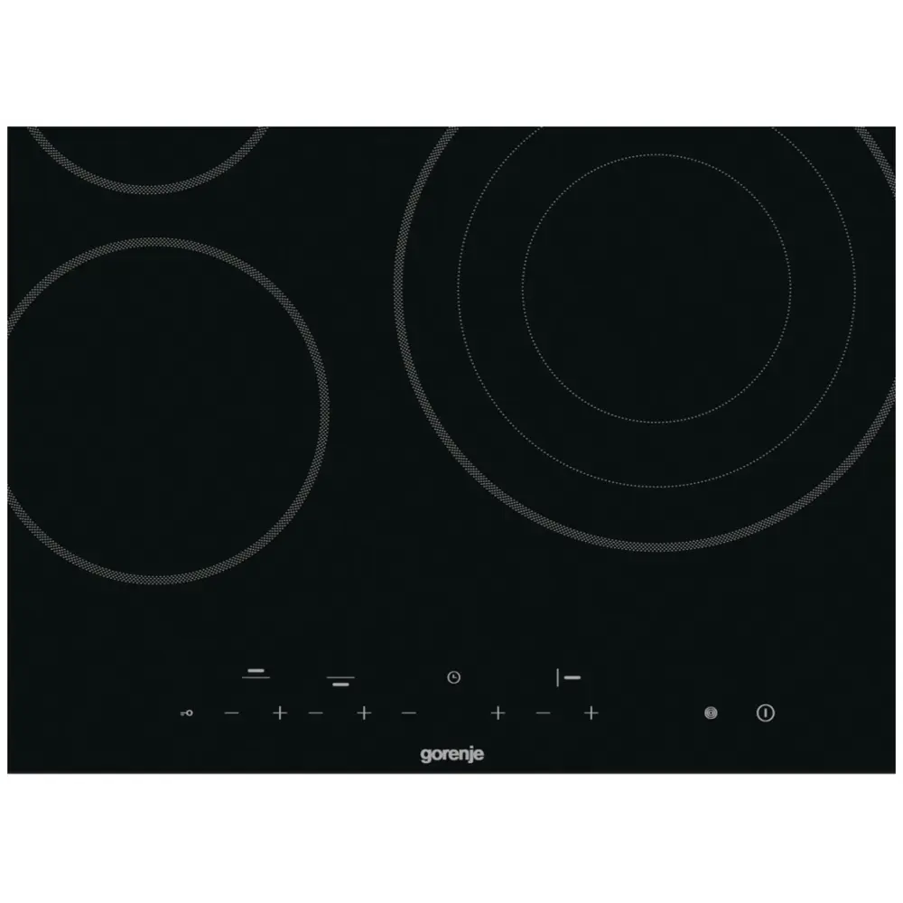 Фото 4 Электрическая варочная панель Gorenje ECT63ASC 59 см 3 конфорки цвет черный 492667 Фото 4 Электрическая варочная панель Gorenje ECT63ASC 59 см 3 конфорки цвет черный 492667