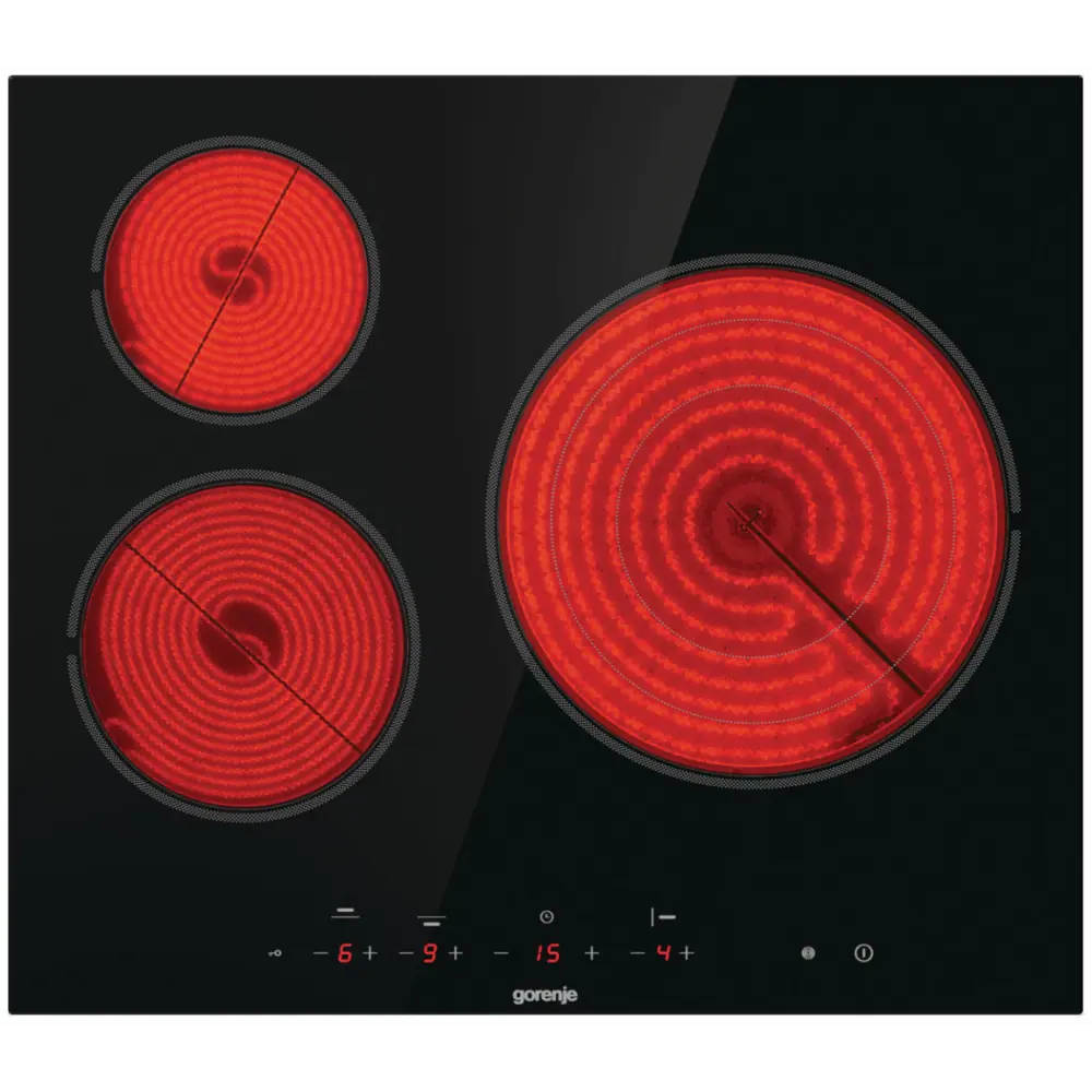 Фото 5 Электрическая варочная панель Gorenje ECT63ASC 59 см 3 конфорки цвет черный 492667 Фото 5 Электрическая варочная панель Gorenje ECT63ASC 59 см 3 конфорки цвет черный 492667