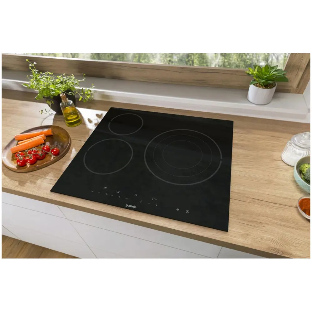 Фото 9 Электрическая варочная панель Gorenje ECT63ASC 59 см 3 конфорки цвет черный 492667 Фото 9 Электрическая варочная панель Gorenje ECT63ASC 59 см 3 конфорки цвет черный 492667