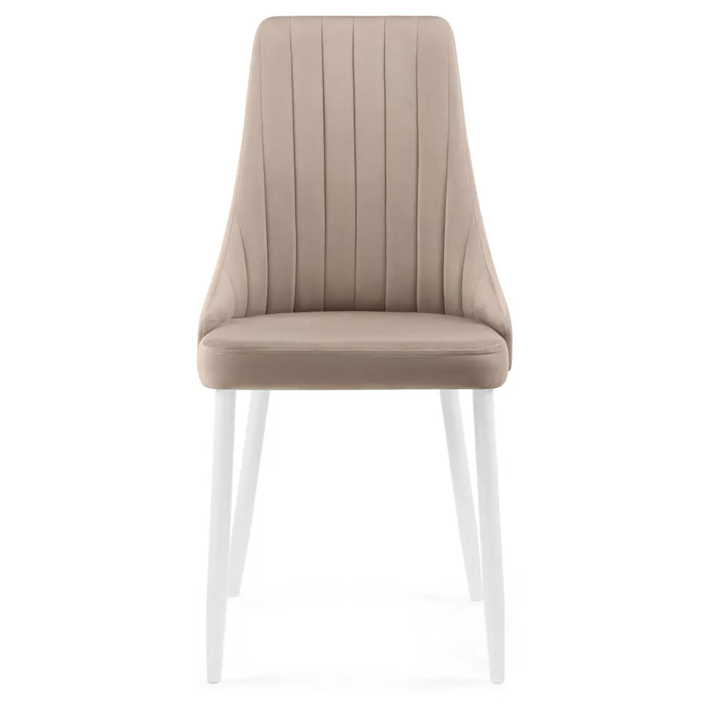 Фото 3 Стул Notta 517124 44x95x60 см велюр цвет бежевый Фото 3 Стул Notta 517124 44x95x60 см велюр цвет бежевый