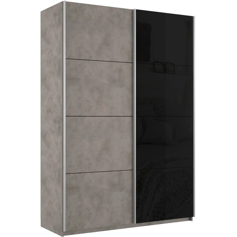 Фото 3 Шкаф-купе Мебельная компания е1 500592 230x160x57 см 8 полок ЛДСП цвет бетон Фото 3 Шкаф-купе Мебельная компания е1 500592 230x160x57 см 8 полок ЛДСП цвет бетон