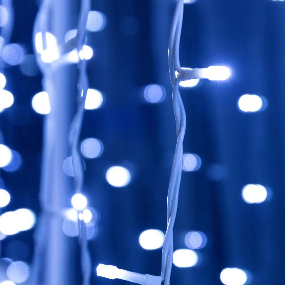 Фото 6 Электрогирлянда универсальная Luazon lighting 1080210 занавес 2x2 м 760 ламп холодный белый 1 режим работы Фото 6 Электрогирлянда универсальная Luazon lighting 1080210 занавес 2x2 м 760 ламп холодный белый 1 режим работы