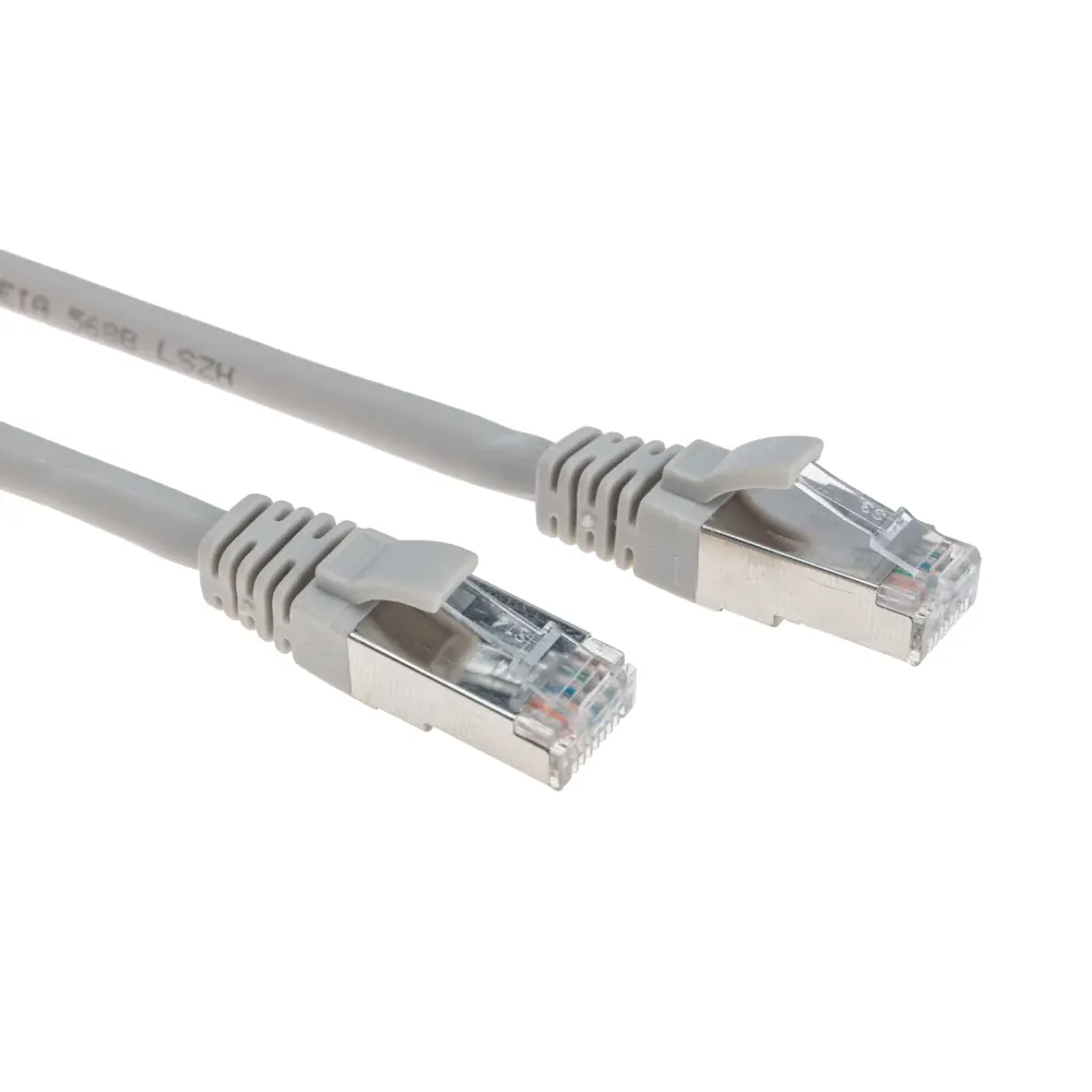 Фото 7 Патч-корд Rexant S/FTP cat 6A (10G) RJ45-RJ45 28AWG LSZH цвет серый 10 м Фото 7 Патч-корд Rexant S/FTP cat 6A (10G) RJ45-RJ45 28AWG LSZH цвет серый 10 м