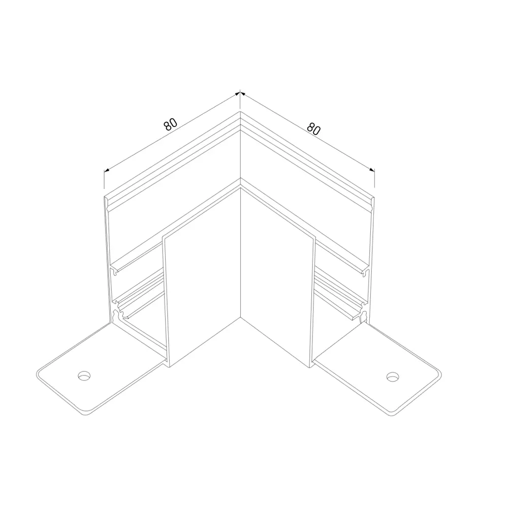 Фото 3 Коннектор угловой для накладного шинопровода Elektrostandard 85090/11 Slim Magnetic цвет белый Фото 3 Коннектор угловой для накладного шинопровода Elektrostandard 85090/11 Slim Magnetic цвет белый