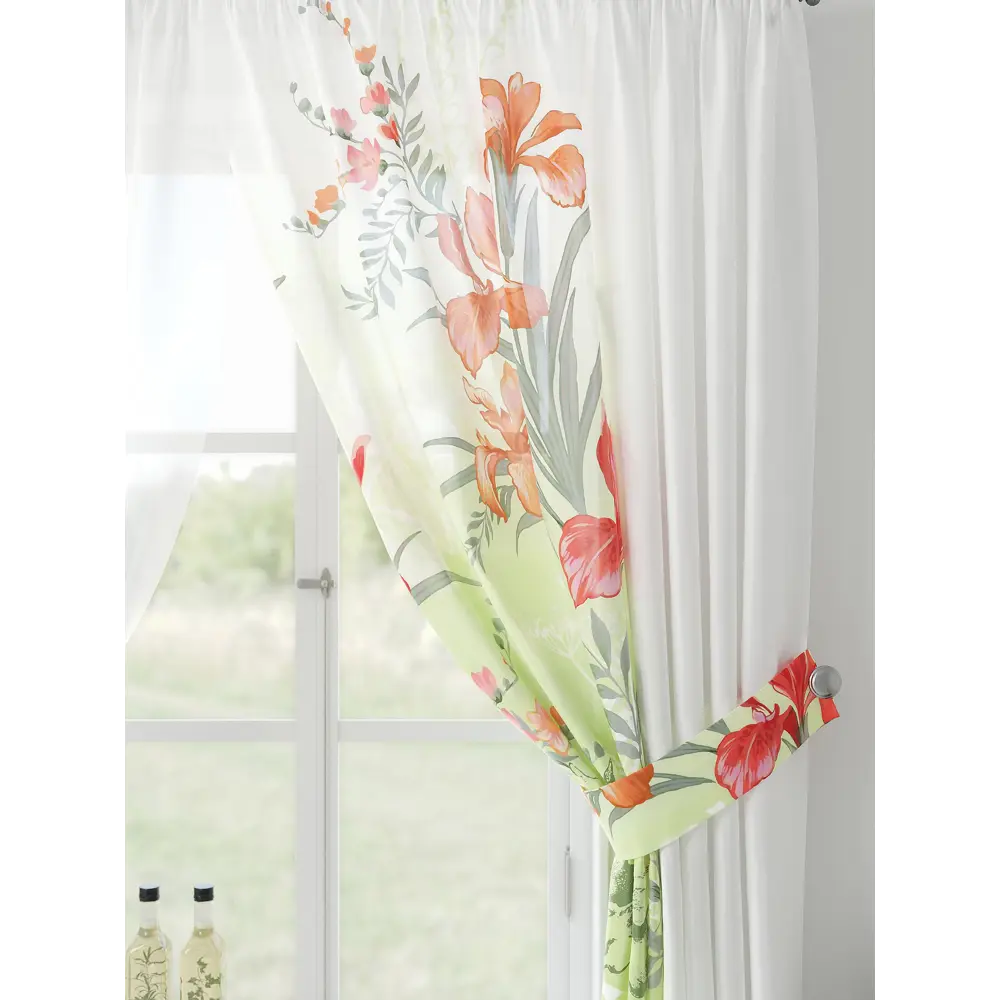 Фото 5 Тюль Comfy way Лерис - 83 CW509083-150 на шторной ленте 150x300 см цвет белый