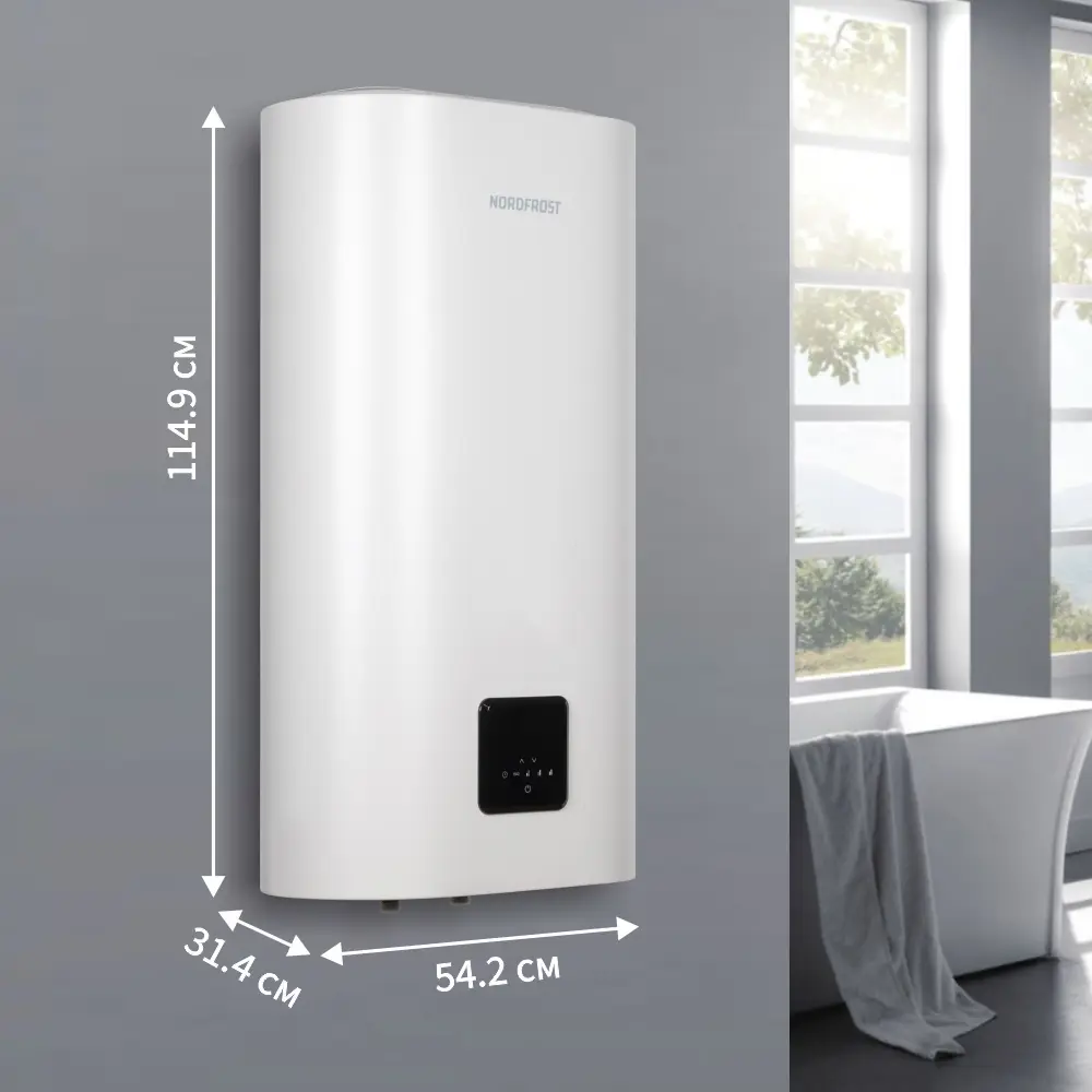 Фото 9 Накопительный водонагреватель электрический 100 л Nordfrost DDQ 100 2 кВт эмалированная сталь сухой ТЭН Фото 9 Накопительный водонагреватель электрический 100 л Nordfrost DDQ 100 2 кВт эмалированная сталь сухой ТЭН