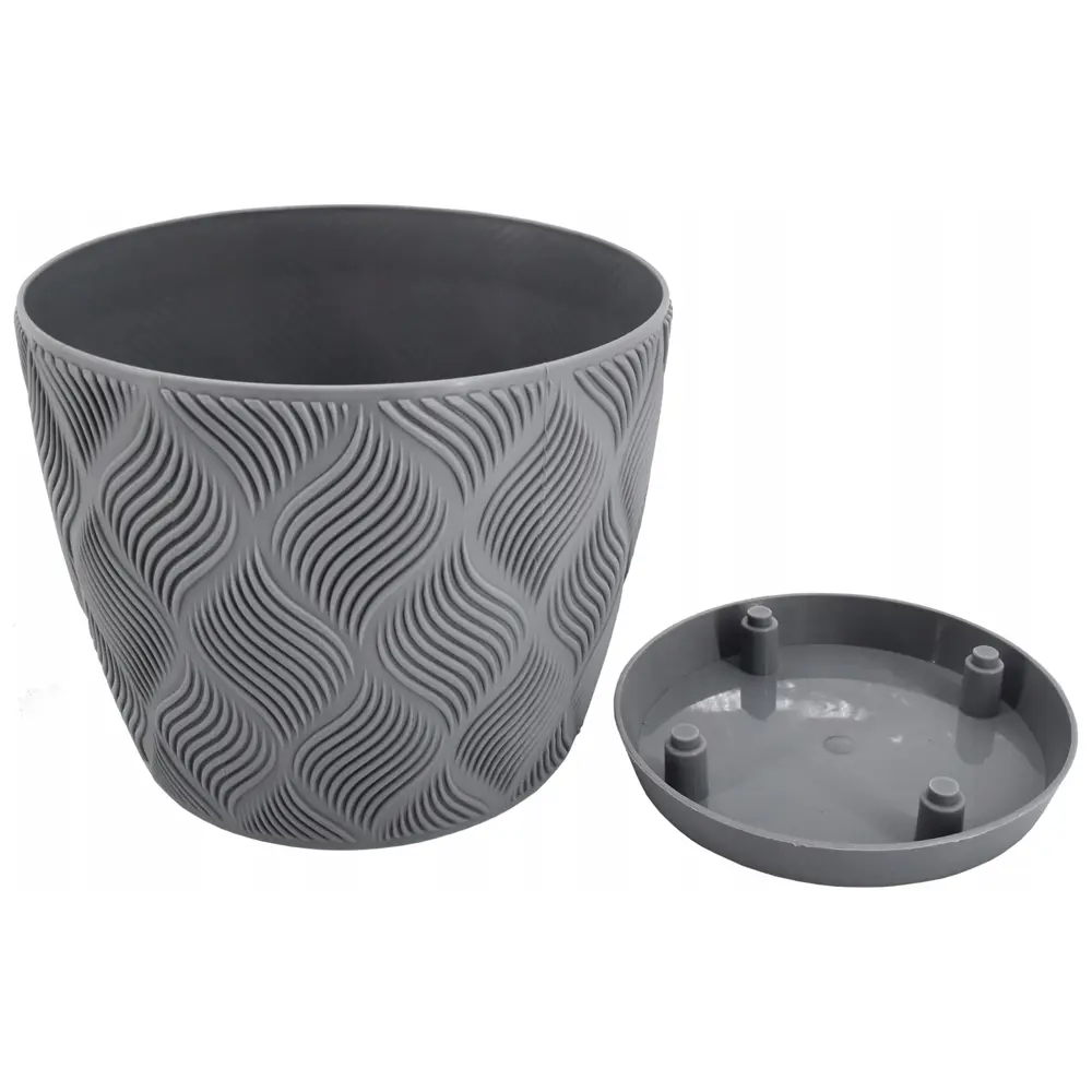 Фото 3 Горшок цветочный Flow petit Form-plastic d 19 см 18 см 3.55 л полипропилен серый/серебристый Фото 3 Горшок цветочный Flow petit Form-plastic d 19 см 18 см 3.55 л полипропилен серый/серебристый